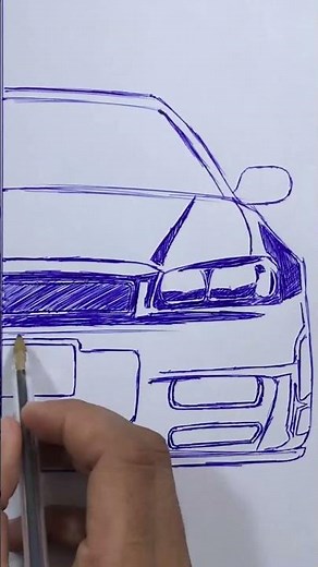 DIBUJO DE NISSAN SKYLINE R34 #shorts