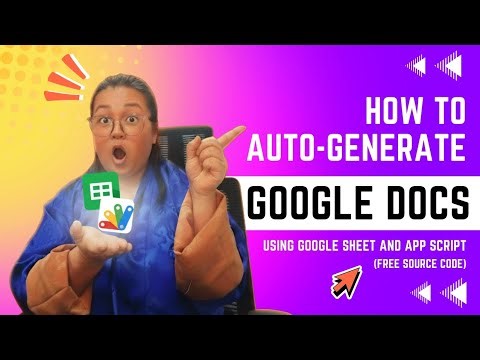 Auto-Generate Google Docs from Google Sheets | Apps Script Automation Tutorial (FREE Source Code)