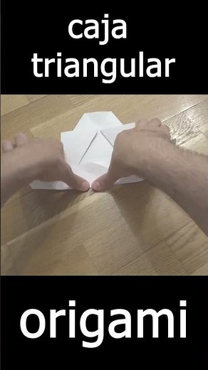 How to make a BASIC and EASY Origami Triangular Box #box #origami #tutorial #shorts