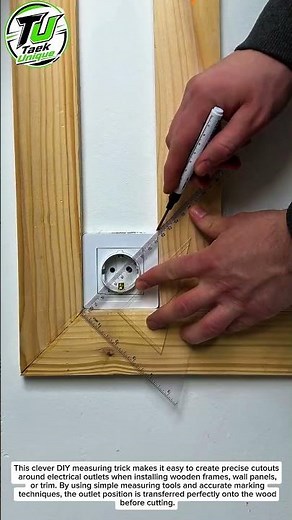 Perfect Outlet Cutout Trick Every DIYer Should Know! ⚡🪚