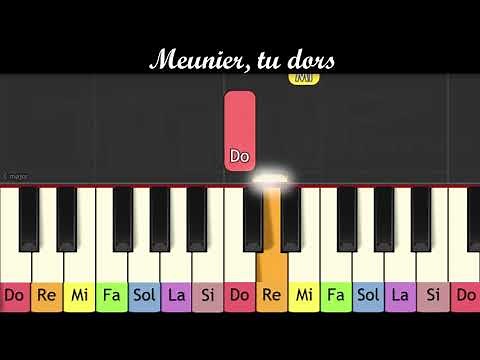 Piano pour enfant - Meunier, tu dors