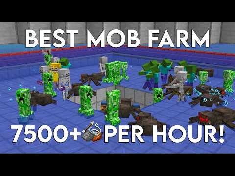 NEW UPDATED Minecraft Java 26.2 MOB FARM TUTORIAL | 7500 Items Per Hour Easy