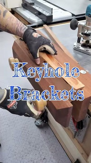 Floating Shelf Keyhole Brackets