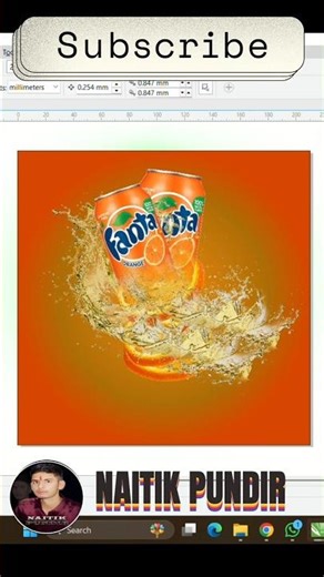 A Master CorelDRAW Poster Design Secrets Revealed Made By Naitik Pundir In Coreldraw #shorts #viral