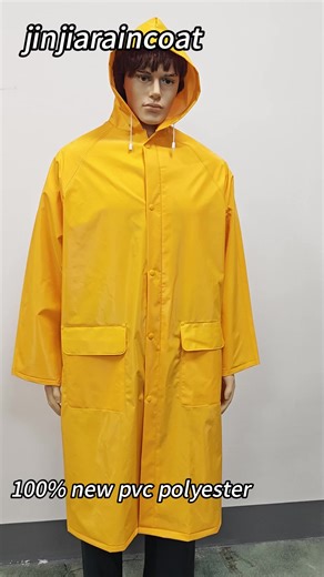 Custom Raincoat Adult Waterproof Raincoat Impermeable PVC Polyester Raincoats Poncho for Outdoor Work PPP Rainwear