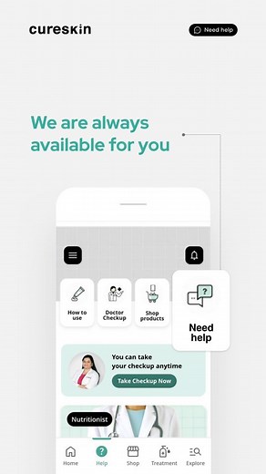 Cureskin App is where all your skin goals are achieved. Be it getting healthier skin or treating concerns like acne, our dermatologists are experienced in every aspect of skincare. Download the Cureskin App now. #linkinbio | Cureskin
