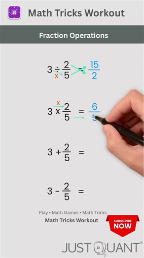 Math Tricks - Fraction Tricks - Operation on Fractions - Mental Math Hacks - Quick Math #mathstricks
