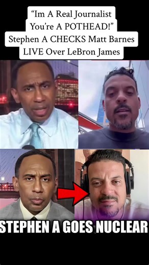 “Im A Real Journalist You’re A POTHEAD!” Stephen A CHECKS Matt Barnes LIVE Over LeBron James Comments On Memphis. #tothebaha #outthemud #gilsarena #lebronjames #viral