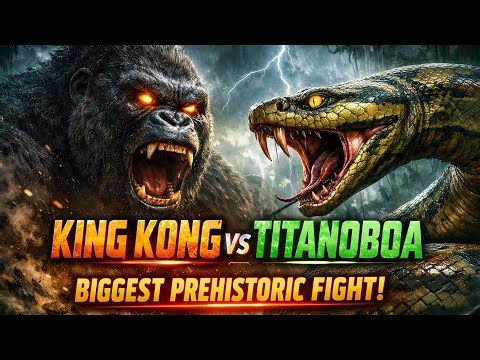 Prehistoric KING KONG vs TITANOBOA 🐍 | Giant Monster Battle!