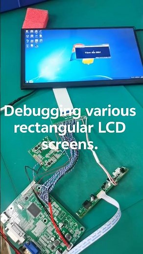 Various rectangular LCD screens for technical debugging