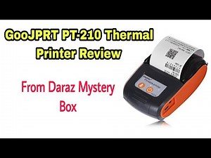 GooJPRT PT-210 Thermal Printer Review and How to use it.