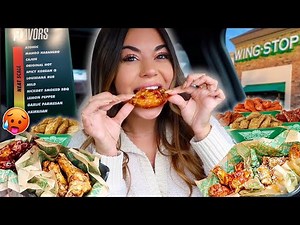 I Ordered EVERY Wing Flavor At WINGSTOP! *SPICY*