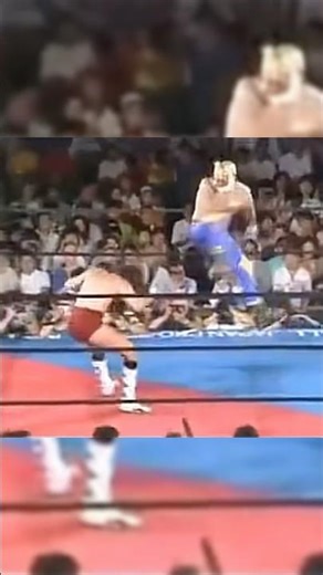 Despite his intimidating tactics, Fieira is overly wary of Tiger Mask's sharp spinning kick.