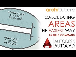 calculating areas in AutoCAD by field command | architutors