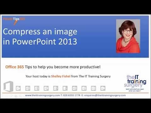 How to Compress images in PowerPoint 2013