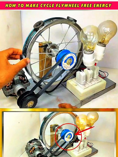 Cycle Flywheel Energy: DIY Small Generator Project