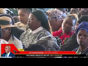 EFF President Julius Malema Keynote address at the funeral of the members who died in a bus crash