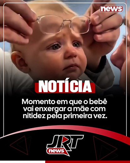 Bebê enxerga a mãe pela primeira vez: reação emocionante