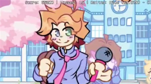 仙贝FNF Senpai Anime Opening with lyrics