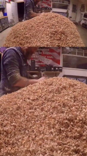 This is how much dust you'll actually make #woodworking #shorts