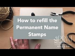 How to Refill Your Permanent Name Stamp (better sound version)