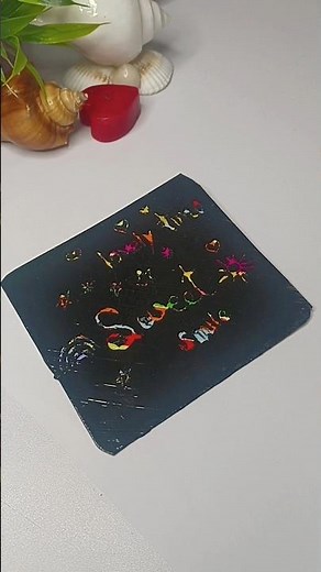 Sweet Smile Card Making | Easy Scratch Art DIY | Handmade Card Design