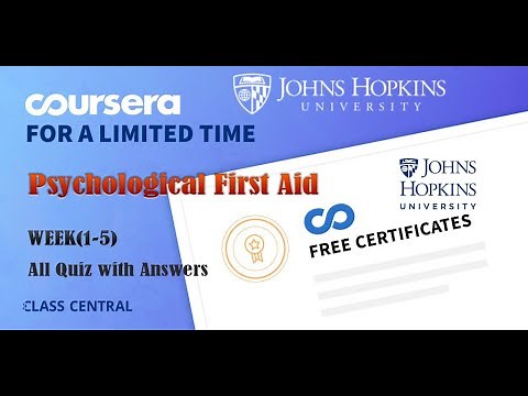 Psychological First Aid, week (1-5) All Quiz with Answers.