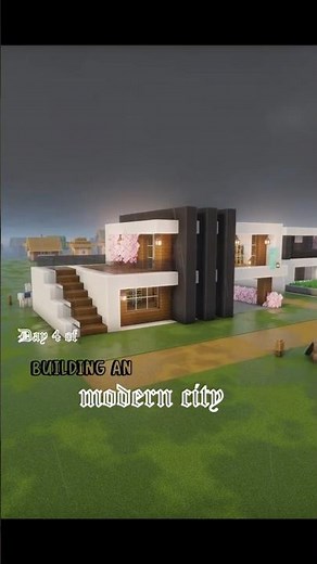 Day 4 Building My Dream Modern City 🏙️ | #minecraft #modernhouse