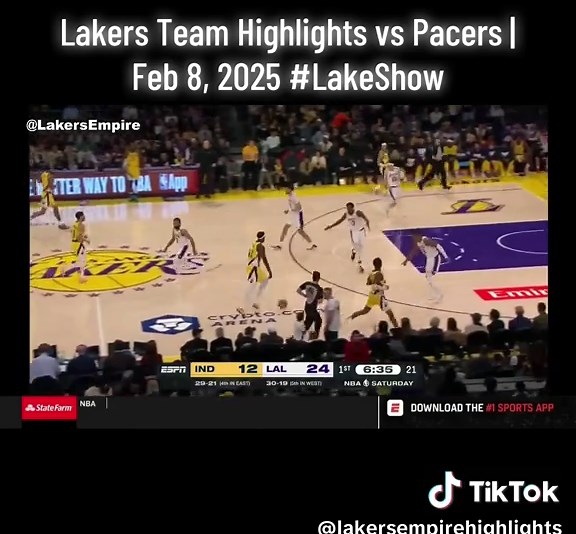 Lakers Team Highlights vs Pacers | Feb 8, 2025 #LakeShow #Lakers #LeBron #Reaves #Luka #Highlights