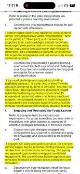 Edtpa instructional commentary candidate conversation