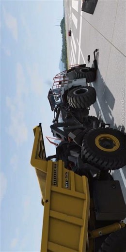 🔥Haul truck Vs Front Wheel loader CrashTest #beamngdrive#car #shorts#earthmovers#gaming#viral#beamng