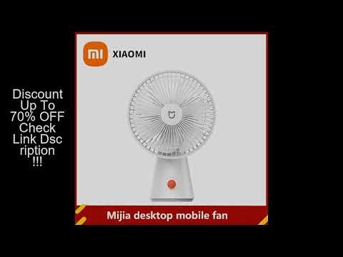 XIAOMI Mijia Portable Desk Fan USB Rechargeable Handheld Mini Electric Fans Cordless Air Cooling Sma