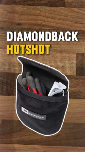 Diamondback HotShot DBX A low-profile utility pouch engineered to keep essential gear, gloves debris-free. The Magnetic Pocket Closure: Keeps dust and debris out while preventing contents from spilling during movement. An Internal Divider: Keeps laser measures, calculators, fasteners, or glasses organized and upright. The Double-Clip Attachment: Locks securely onto Diamondback belts, vests, and utility platforms without shifting. #Pocket #tools
