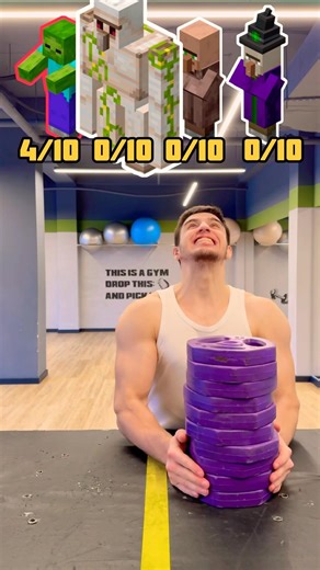 🐱Minecraft challenge/ Who can move more weight plates? #minecraft #challenge #shorts