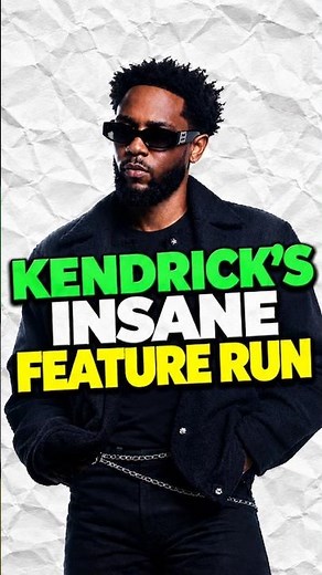 Kendrick Lamar's INSANE Feature Run 🔥🏆