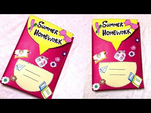 How to make handmade file for school project||decorate file ideas||