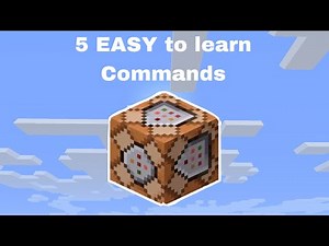 5 EASY Beginner commands in Minecraft Bedrock.