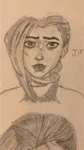 Tried to draw Jinx. #linagallery #fyp #leagueoflegends #srilanka #art