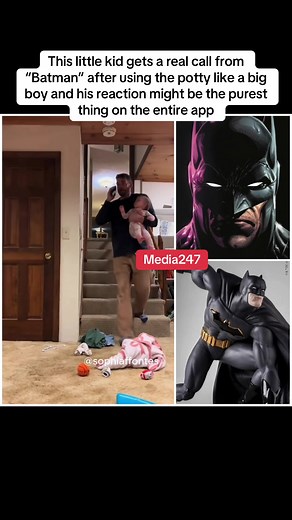 Kid's Magical Call from Batman After Potty Success