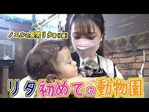 【オチビーズ初体験】カワイイ動物たちと触れ合える動物園に子供たち大興奮！