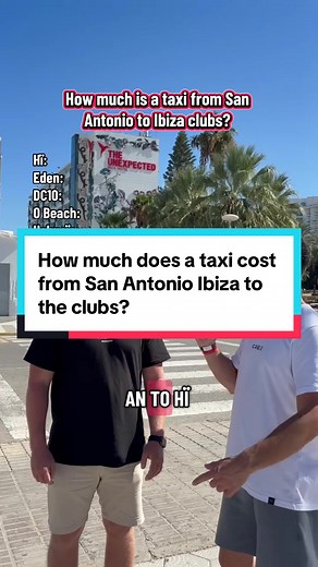 Taxi Costs from San Antonio Ibiza to Clubs Explained
