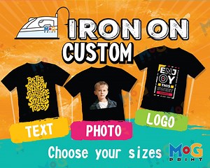 Custom Iron on Heat Transfers, DIY T-shirt Heat Transfer Ready to Apply DTF Iron on Personalised, Your Custom Design, Gang Sheet Transfers - Etsy