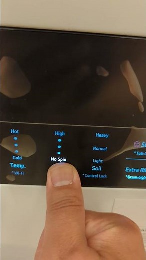 LG WashTower - How to run a spin only cycle