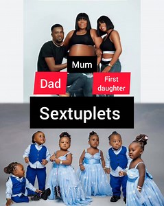 Boom 💥 mummy and daddy welcomed sextuplets after many years of having just one daughter Happy birthday sextuplets 🎈 🎂 🎂 #reelsviralシ #reels | Extraordinary Superstars