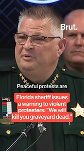 During an anti-riot press conference with Florida Attorney General James Uthmeier, Brevard County Sheriff Wayne Ivey warned protesters who are planning violence that they will face very serious, or even deadly, consequences for their actions. #Sheriff #Protests #Riots #Florida #PressConference #Warning #Immigration #BrevardCounty | Brut