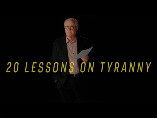 John Lithgow Reads 20 Lessons on Tyranny by Timothy Snyder