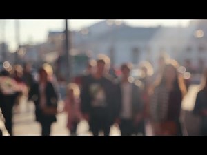 Crowd Of People In Slow Motion Stock Video