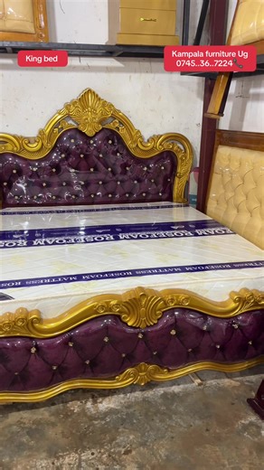 King bed ##furniture #kingbed #woodenbed #kampalafurniture