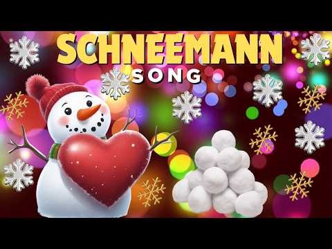 Schneemann Song | Winterlied mit Text zum Mitsingen | Snowman song in German