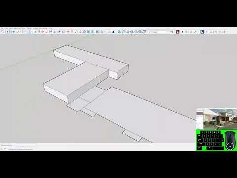 Longley Building Example SketchUp Walkthrough: Extruding Building from Footprint